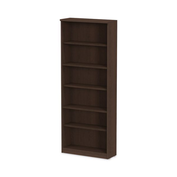 Alera Valencia Series Bookcase, Six-Shelf, 31.75w x 14d x 80.25h, Espresso - Image 6