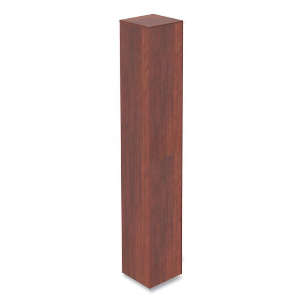 Alera Valencia Series Narrow Profile Bookcase, Six-Shelf, 11.81w x 11.81d x 71.73h, Medium Cherry - Image 2