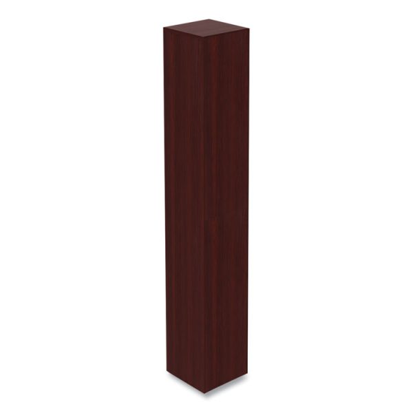 Alera Valencia Series Narrow Profile Bookcase, Six-Shelf, 11.81w x 11.81d x 71.73h, Mahogany - Image 2
