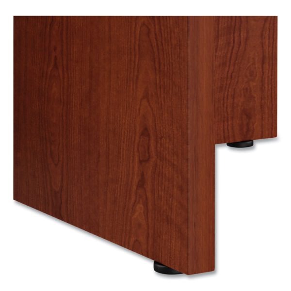 Alera Valencia Round Conference Table with Legs, 42" Diameter x 29.5h, Medium Cherry - Image 5