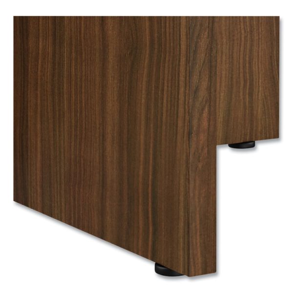 Alera Valencia Round Conference Table with Legs, 42" Diameter x 29.5h, Modern Walnut - Image 5