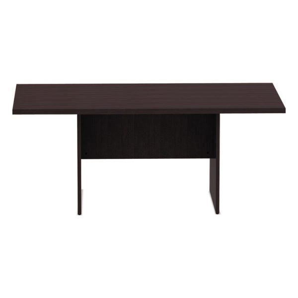 Alera Valencia Series Conference Table, Rectangular, 70.88w x 41.38d x 29.5h, Espresso - Image 3