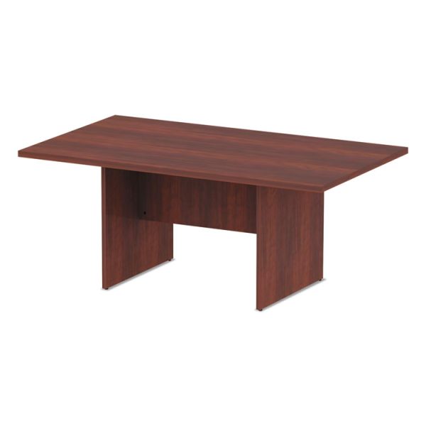 Alera Valencia Series Conference Table, Rectangular, 70.88w x 41.38d x 29.5h, Medium Cherry - Image 2