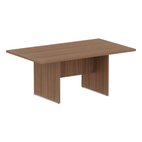 Alera Valencia Series Conference Table, Rectangular, 70.88w x 41.38d x 29.5h, Modern Walnut - Image 2