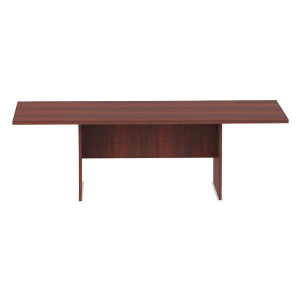 Alera Valencia Series Conference Table, Rectangular, 94.5w x 41.38d x 29.5h, Medium Cherry - Image 3