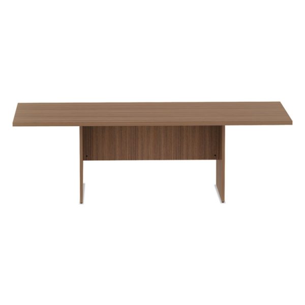 Alera Valencia Series Conference Table, Rectangular, 94.5w x 41.38d x 29.5h, Modern Walnut - Image 3