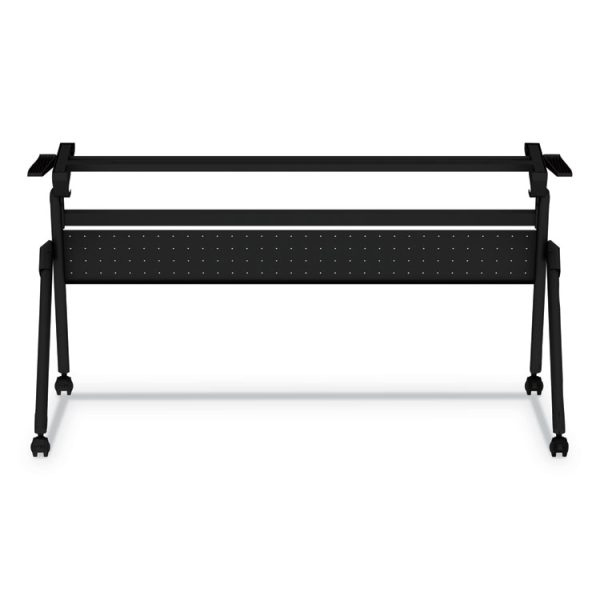 Flip And Nest Table Base, 55.88w X 23.63d X 28.5h, Black - Image 2