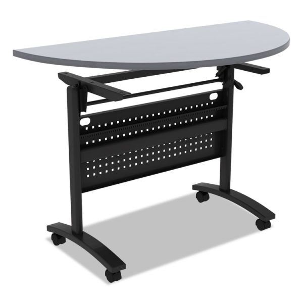 Alera Valencia Flip Training Table Base, Modesty Panel, 28.5w x 19.75d x 28.5h, Black - Image 3