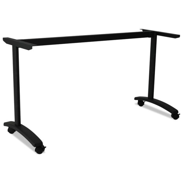 Alera Valencia Series Training Table T-Leg Base, 54w X 19.75d X 28.5h, Black - Image 2
