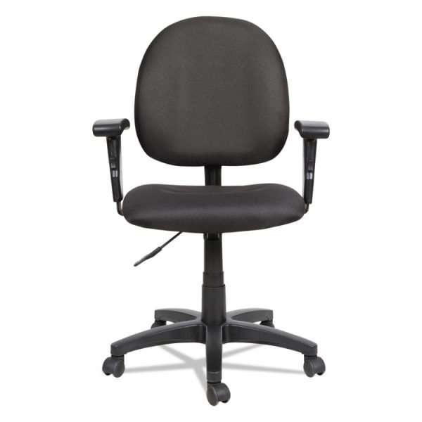 Alera Essentia Series Swivel Task Chair With Adjustable Arms, Supports Up To 275 Lb, 17.71" To 22.44" Seat Height, Black - Image 8