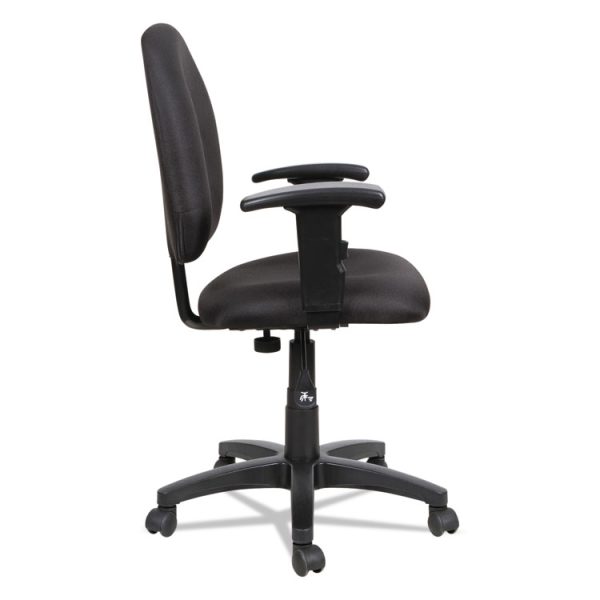 Alera Essentia Series Swivel Task Chair With Adjustable Arms, Supports Up To 275 Lb, 17.71" To 22.44" Seat Height, Black - Image 10