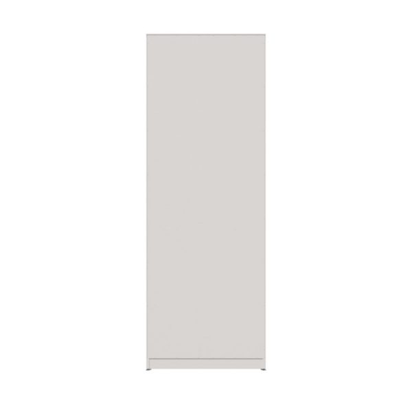 Five-Shelf Bookcase, 27.56" x 11.42" x 77.56", White - Image 3