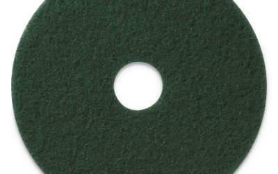 Scrubbing Pads, 20″ Diameter, Green, 5/carton