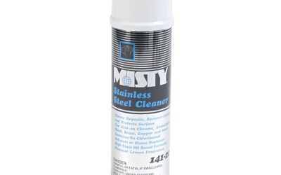 Stainless Steel Cleaner And Polish, Lemon Scent, 15 Oz Aerosol Spray, 12/carton