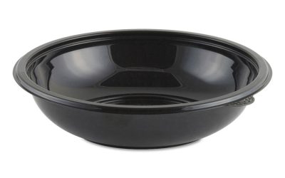 Crystal Classics Bowl, 32 oz, 8.5″ Diameter, 2.14″h, Black, Plastic, 300/Carton