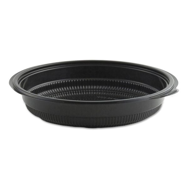 MicroRaves Incredi-Bowl Base, 24 oz, 8.5" Diameter x 1.51"h, Black, Plastic, 150/Carton