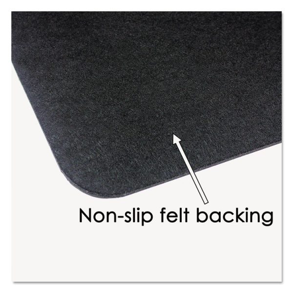 Leather Desk Pad with Coaster, 20 x 36, Black - Image 3