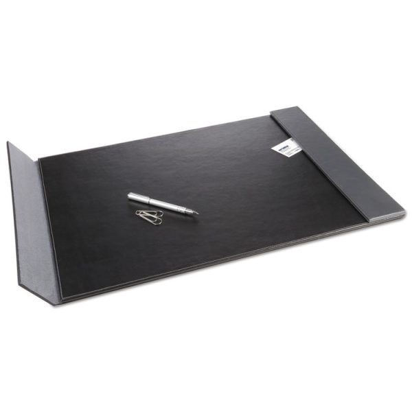 Monticello Desk Pad, with Fold-Out Sides, 24 x 19, Black - Image 2