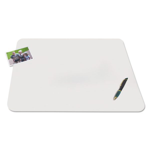 KrystalView Desk Pad with Antimicrobial Protection, Matte Finish, 22 x 17,  Clear - Image 2
