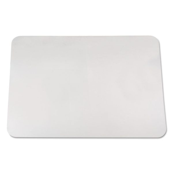 KrystalView Desk Pad with Antimicrobial Protection, Glossy Finish, 24 x 19, Clear