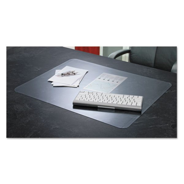 KrystalView Desk Pad with Antimicrobial Protection, Glossy Finish, 38 x 24, Clear - Image 2