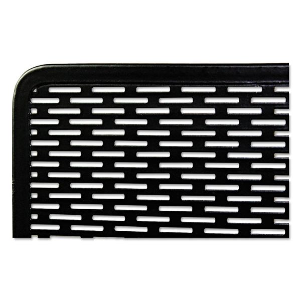 Urban Collection Punched Metal Desktop File, 1 Section, Letter To Legal Size Files, 13" X 5.75" X 10.75", Black - Image 3