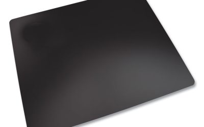 Rhinolin II Desk Pad with Antimicrobial Protection, 36 x 20, Black