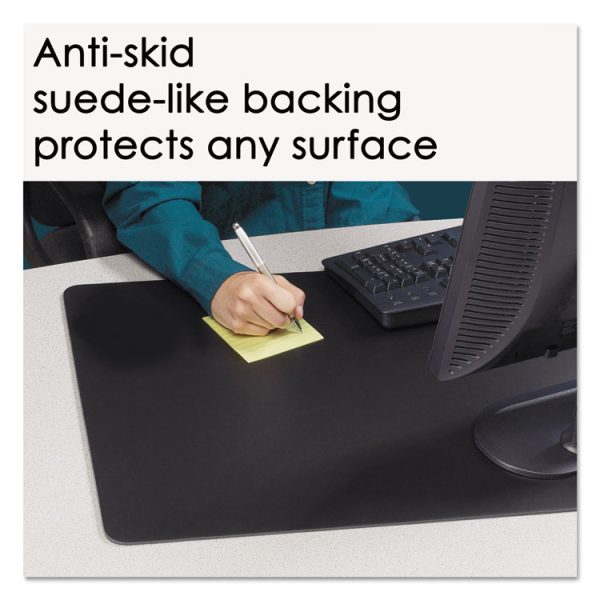 Rhinolin II Desk Pad with Antimicrobial Protection, 36 x 24, Black - Image 4