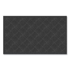 Ecomat Crosshatch Entry Mat, 36 x 60, Charcoal