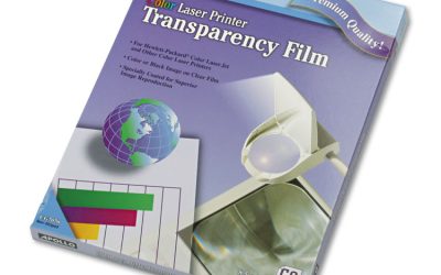 Color Laser Transparency Film, 8.5 X 11, 50/box