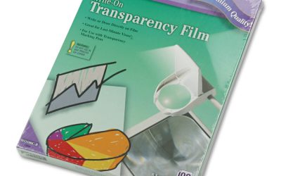 Write-On Transparency Film, 8.5 X 11, 100/box