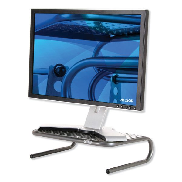 Metal Art Jr. Monitor Stand, 14.75" X 11" X 4.25", Black, Supports 40 Lbs - Image 2
