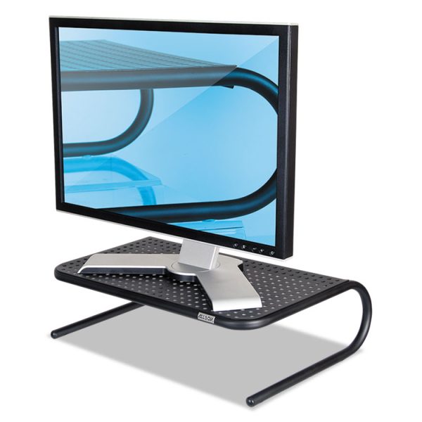 Metal Art Monitor Stand, 19" X 12.5" X 5.25", Black, Supports 30 Lbs - Image 4