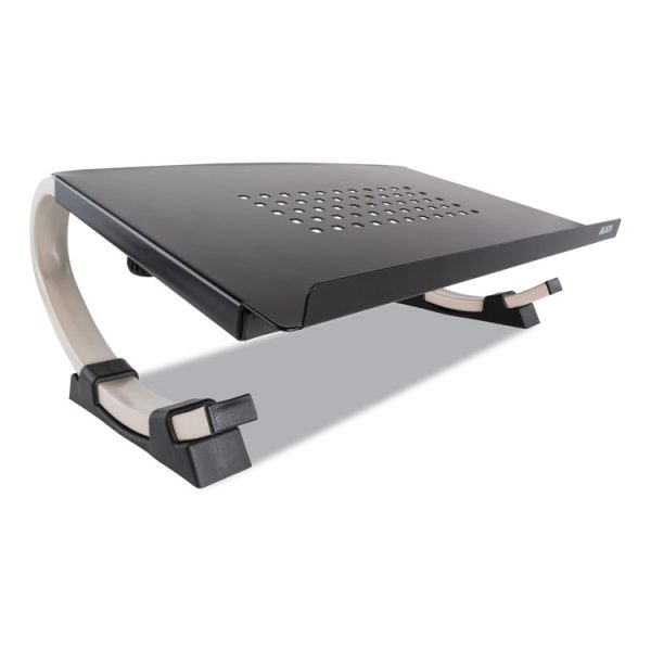 Redmond Adjustable Curve Notebook Stand, 15" X 11.5" X 6", Black/silver, Supports 40 Lbs - Image 2