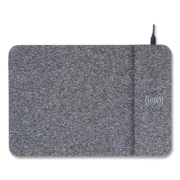Powertrack Wireless Charging Mouse Pad, 13 x 8.75, Gray - Image 4