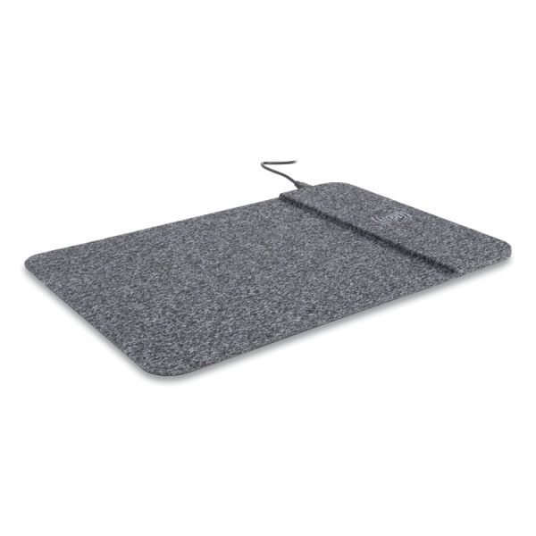 Powertrack Wireless Charging Mouse Pad, 13 x 8.75, Gray - Image 3