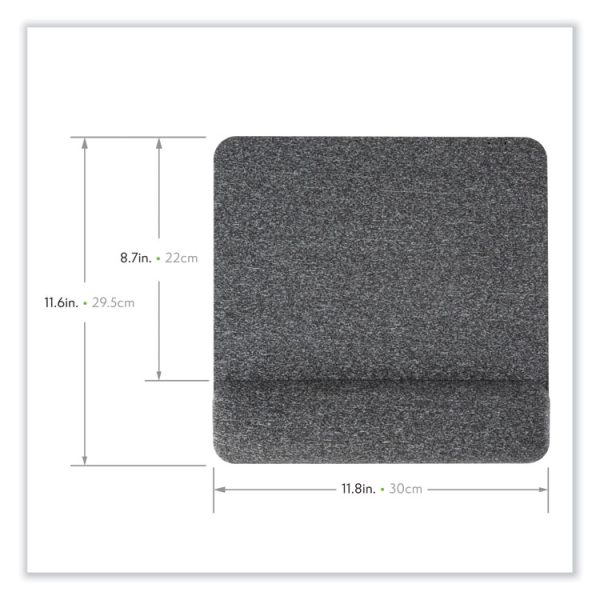 Premium Plush Mouse Pad, 11.8 X 11.6, Gray - Image 5