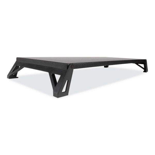 Lo Riser Monitor Stand, For 32" Monitors, 24" X 11" X 2" To 3", Black, Supports 30 Lb - Image 3