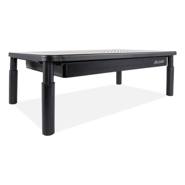 Metal Art Tri Level Stand, For 27" Monitors, 14.5" X 9.25" X 4.13" To 5.75", Black, Supports 30 Lb - Image 3