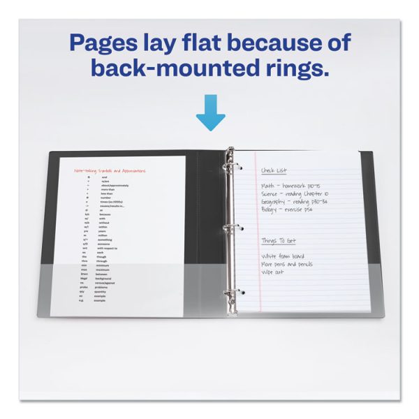 Durable Non-View Binder With Durahinge And Ezd Rings, 3 Rings, 5" Capacity, 11 X 8.5, Black, (8901) - Image 6