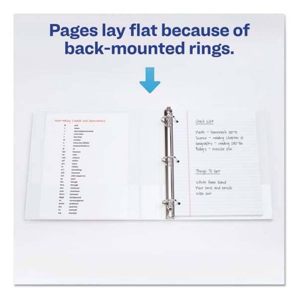 Durable View Binder With Durahinge And Ezd Rings, 3 Rings, 5" Capacity, 11 X 8.5, White, (9901) - Image 7