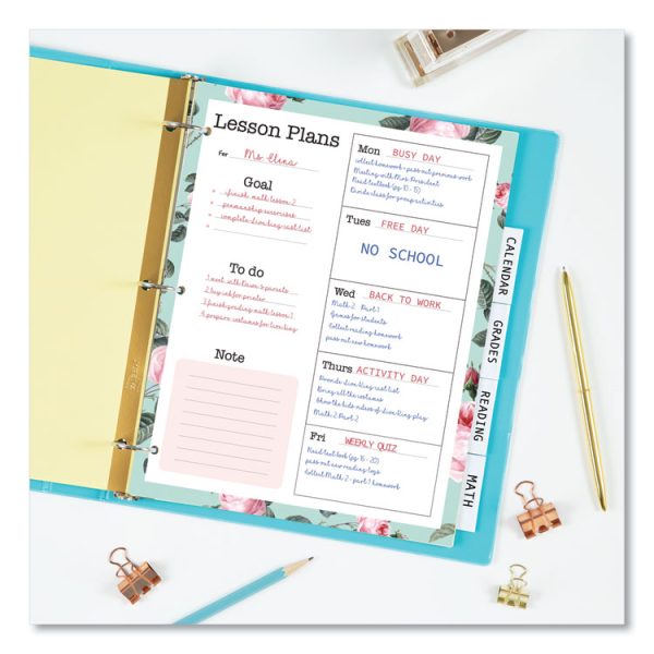 Insertable Big Tab Dividers, 5-Tab, Double-Sided Gold Edge Reinforcing, 11 x 8.5, Buff, Clear Tabs, 24 Sets - Image 7