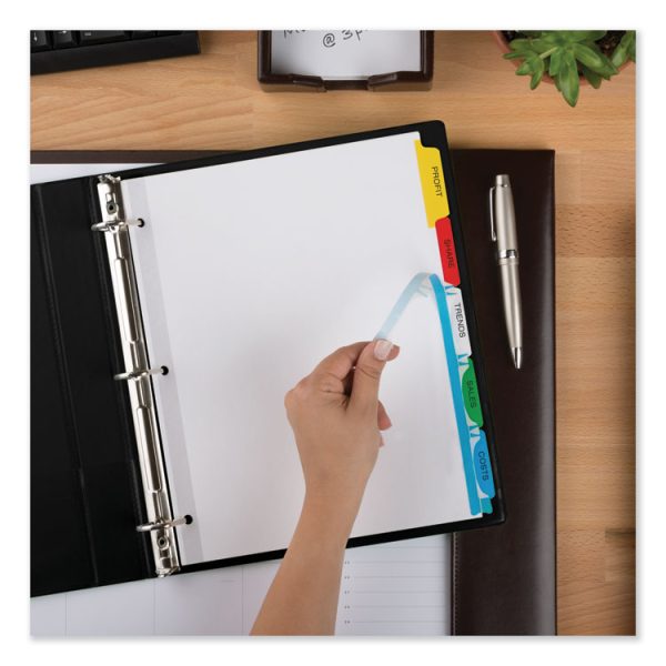 Print and Apply Index Maker Clear Label Dividers, 5-Tab, Color Tabs, 11 x 8.5, White, Traditional Color Tabs, 5 Sets - Image 7