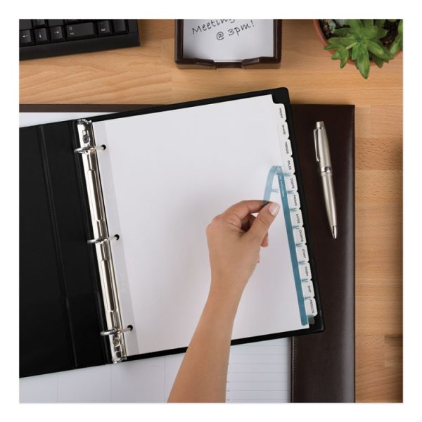 Print and Apply Index Maker Clear Label Dividers, 12-Tab, White Tabs, 11 x 8.5, White, 5 Sets - Image 6