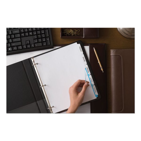 Print and Apply Index Maker Clear Label Dividers, 5-Tab, White Tabs, 11 x 8.5, White, 5 Sets - Image 6