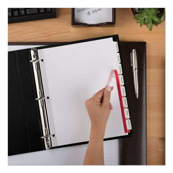 Print and Apply Index Maker Clear Label Dividers, 8-Tab, 11 x 8.5, White, 5 Sets - Image 6