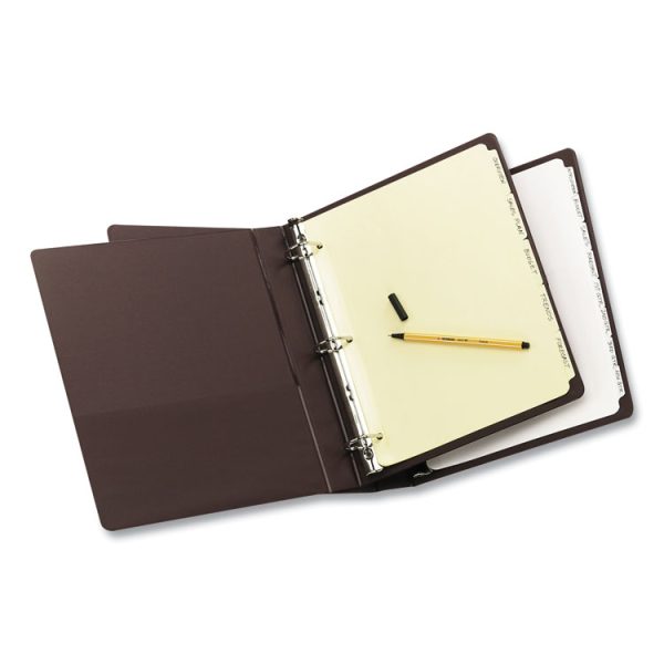 Write and Erase Plain-Tab Paper Dividers, 5-Tab, 11 x 8.5, Buff, 36 Sets - Image 3