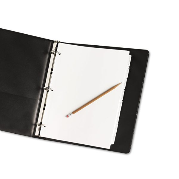 Write and Erase Plain-Tab Paper Dividers, 8-Tab, 11 x 8.5, White, 24 Sets - Image 2