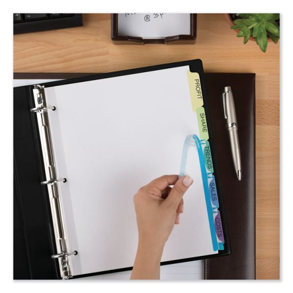 Print and Apply Index Maker Clear Label Dividers, 5-Tab, Color Tabs, 11 x 8.5, White, Contemporary Color Tabs, 25 Sets - Image 7