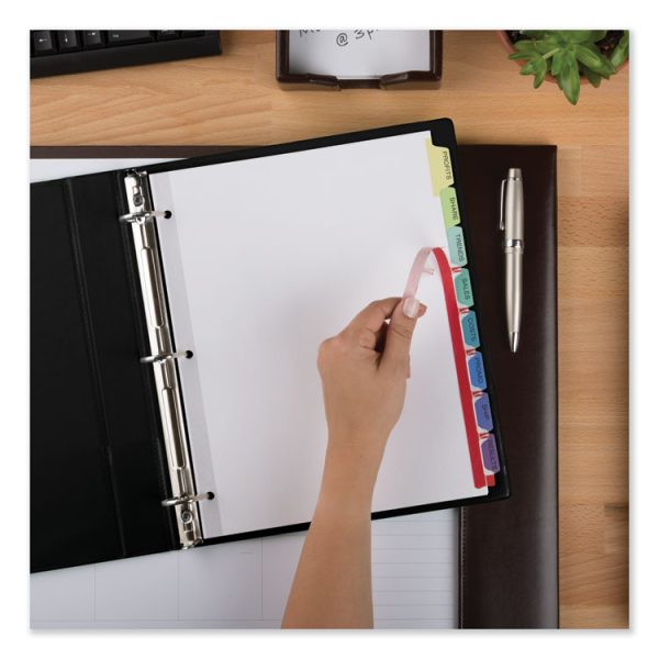 Print and Apply Index Maker Clear Label Dividers, 8-Tab, Color Tabs, 11 x 8.5, White, Contemporary Color Tabs, 25 Sets - Image 7